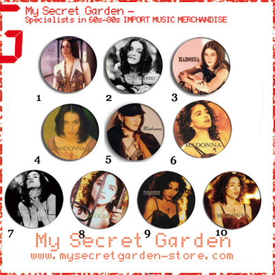 Madonna - Like A Prayer, Express Yourself Pinback Button Badge Set 1a or 1b ( or Hair Ties / 4.4 cm Badge / Magnet / Keychain Set )